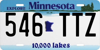 MN license plate 546TTZ