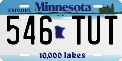 MN license plate 546TUT
