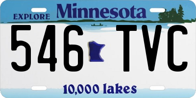 MN license plate 546TVC
