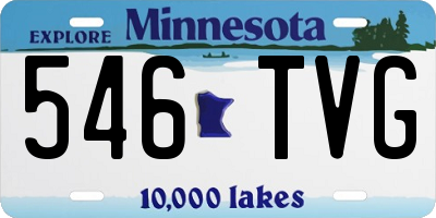 MN license plate 546TVG