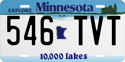 MN license plate 546TVT