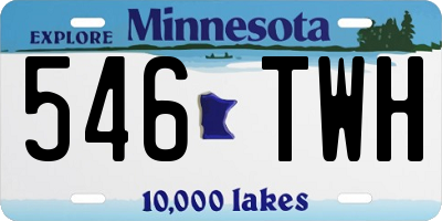 MN license plate 546TWH