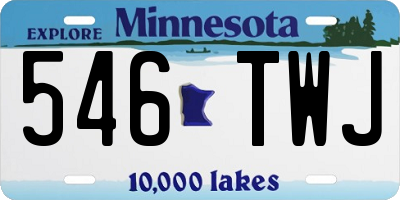 MN license plate 546TWJ