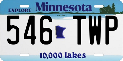 MN license plate 546TWP