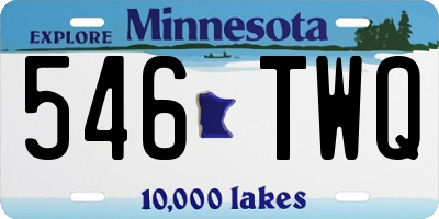 MN license plate 546TWQ