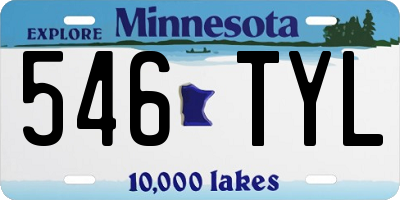 MN license plate 546TYL
