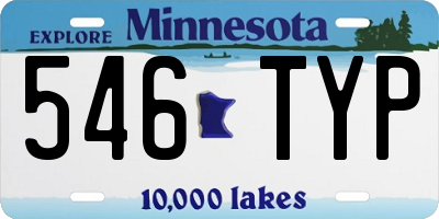 MN license plate 546TYP