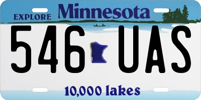MN license plate 546UAS