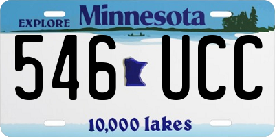 MN license plate 546UCC