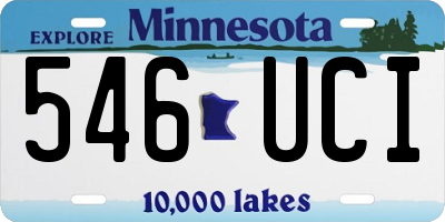 MN license plate 546UCI