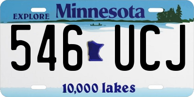 MN license plate 546UCJ