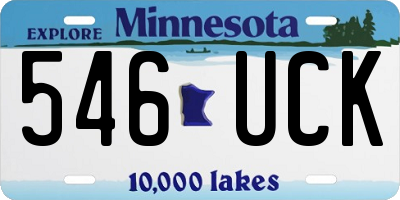 MN license plate 546UCK