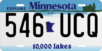 MN license plate 546UCQ