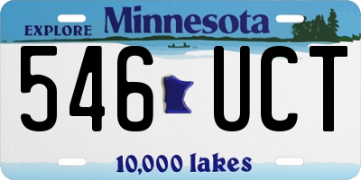 MN license plate 546UCT