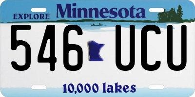 MN license plate 546UCU