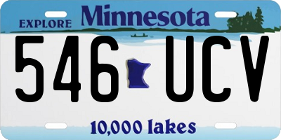 MN license plate 546UCV