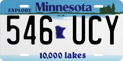 MN license plate 546UCY