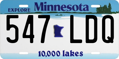 MN license plate 547LDQ