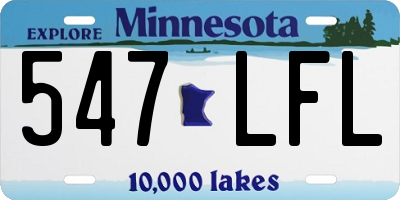 MN license plate 547LFL