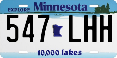 MN license plate 547LHH