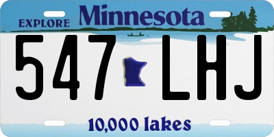 MN license plate 547LHJ