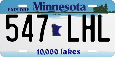 MN license plate 547LHL