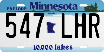 MN license plate 547LHR