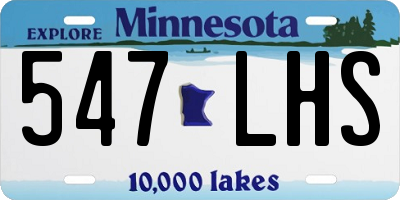 MN license plate 547LHS