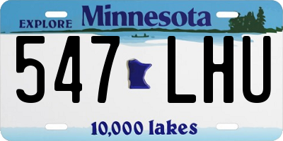 MN license plate 547LHU