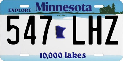 MN license plate 547LHZ