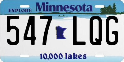 MN license plate 547LQG