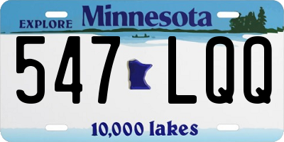 MN license plate 547LQQ