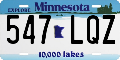 MN license plate 547LQZ