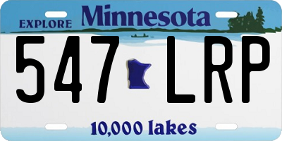 MN license plate 547LRP