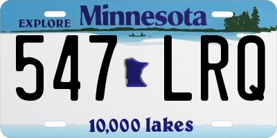MN license plate 547LRQ