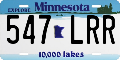 MN license plate 547LRR