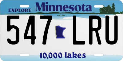 MN license plate 547LRU