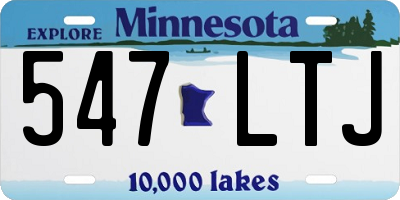 MN license plate 547LTJ