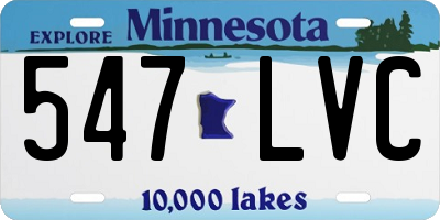 MN license plate 547LVC