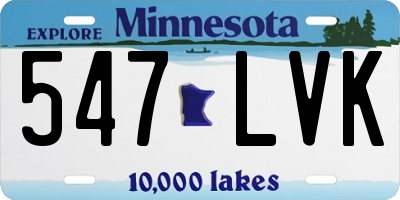 MN license plate 547LVK