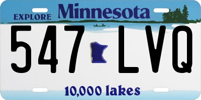 MN license plate 547LVQ