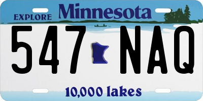 MN license plate 547NAQ