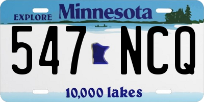 MN license plate 547NCQ