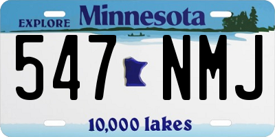 MN license plate 547NMJ
