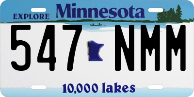 MN license plate 547NMM