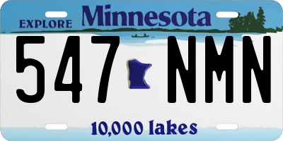 MN license plate 547NMN