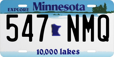 MN license plate 547NMQ