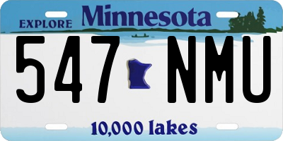 MN license plate 547NMU