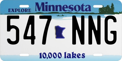 MN license plate 547NNG