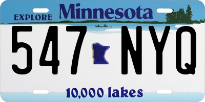 MN license plate 547NYQ
